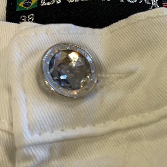 Brazil Roxx White High Rise Wide Leg Jeans Size 2 (38) NWOT - Picture 4 of 13